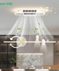Quạt Đèn Ốp Trần QDTK0927 Phòng Ăn 7 quat-tran-khong-canh