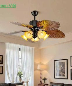 Quạt Trần Đèn QC05 Hình Lá Cọ 11 quat-tran-den-qc05-hinh-la-co