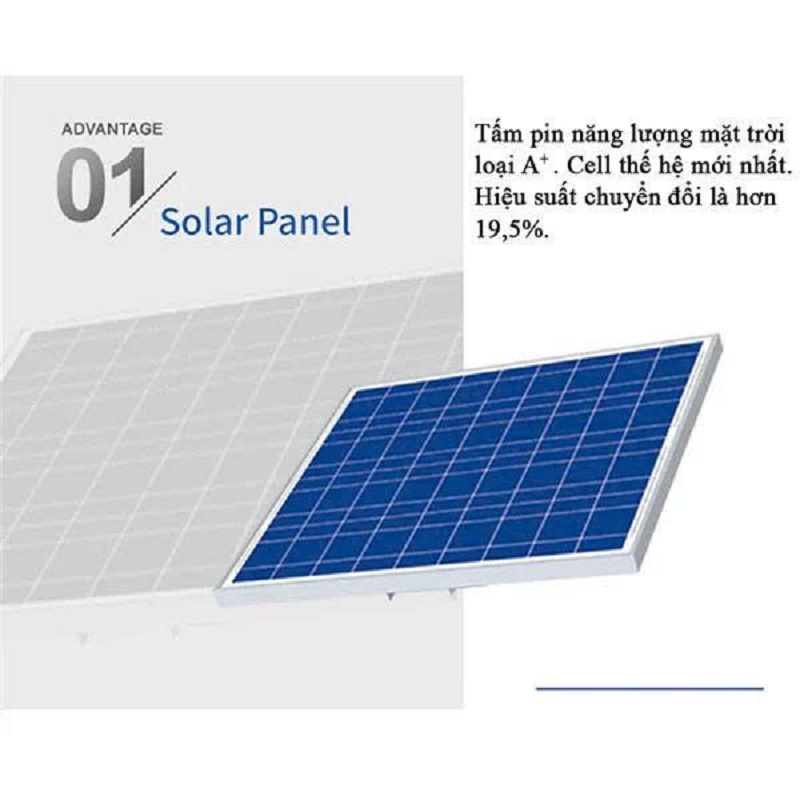 Đèn đường năng lượng mặt trời 120W