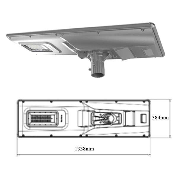 Đèn đường năng lượng mặt trời Euler 100W