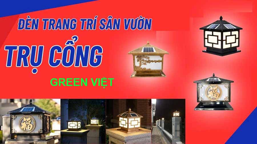 Đèn trụ cổng năng lượng mặt trời