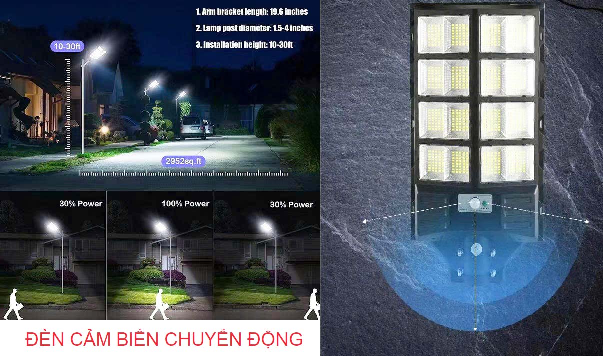 Đèn năng lượng mặt trời cảm biến chuyển động
