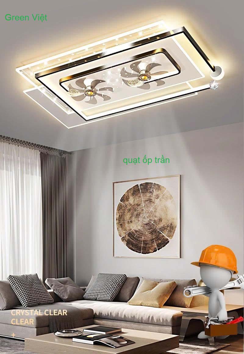 Đèn Quạt Ốp Trần den-quat-op-tran-hien-dai-dqt-27