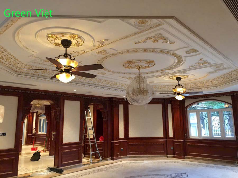 Quạt Trần Đèn quat-tran-den-nha-giau-villa