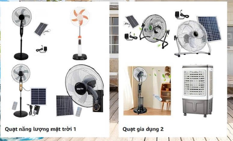 Quạt Năng Lượng Mặt Trời