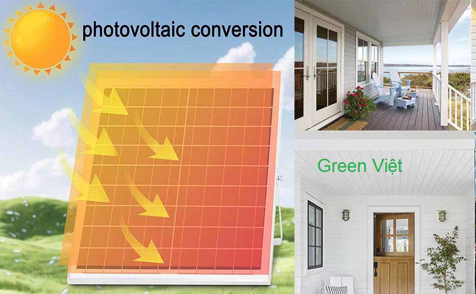 Quạt treo tường Năng Lượng Mặt Trời