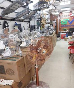 Quạt năng lượng mặt trời dạng bàn cao cấp Q01A - Quạt tích điện xách tay 14 quat chan quy nang luong mat troi qb028 15