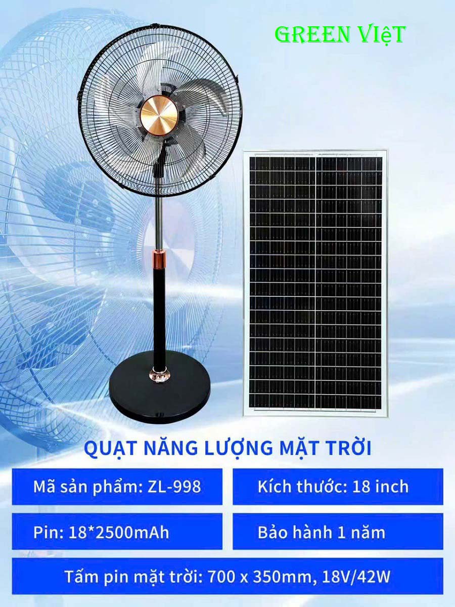 Quạt Năng Lượng Mặt Trời quat-nang-luong-mat-troi-zl-998-cao-cap