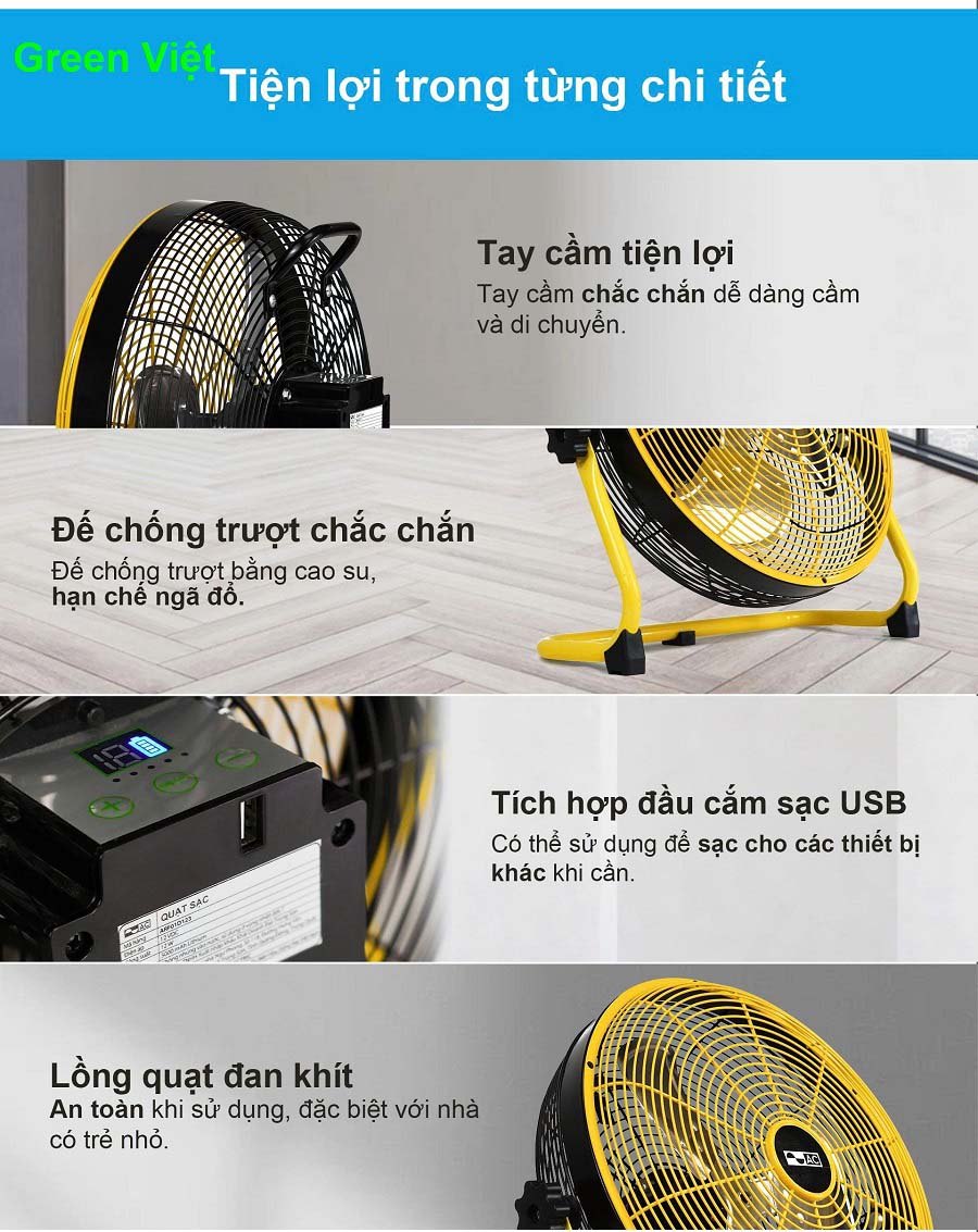 Quạt Solar Fan