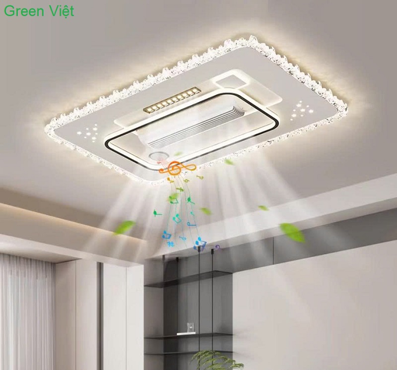 Quạt Trần Đèn Không Cánh quat-tran-den-khong-canh-qtdop12-ket-noi-loa-bluetooth