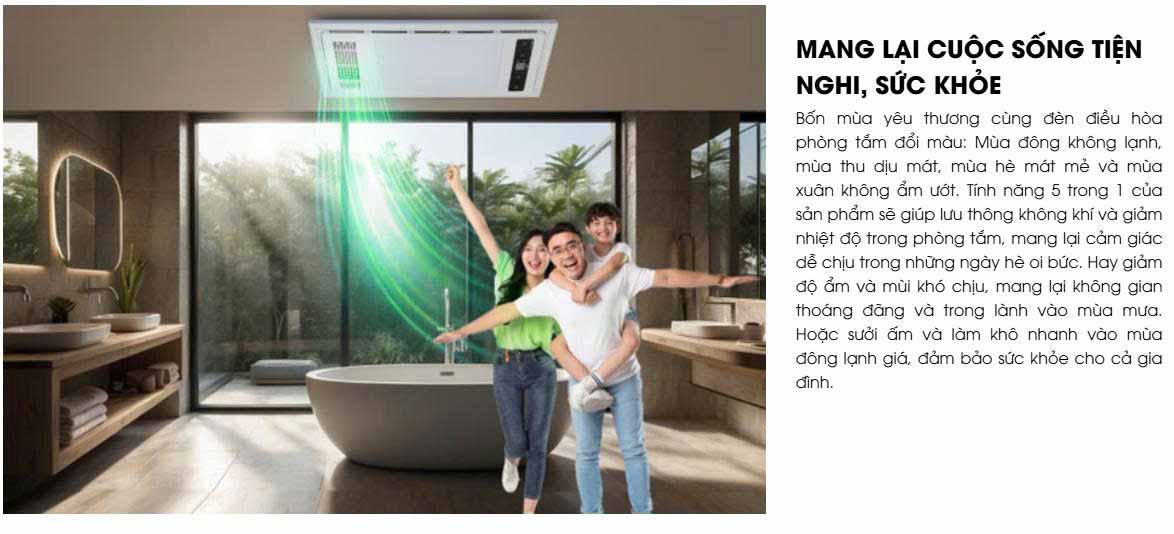 Đèn Sưởi Phòng Tắm Âm Trần