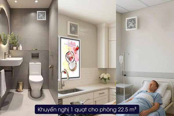 Quạt hút gắn tường 1 chiều